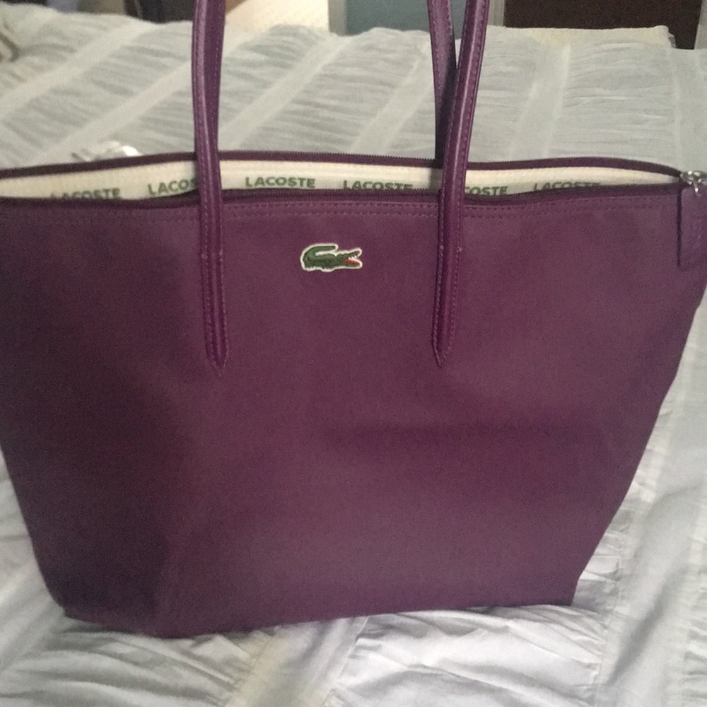 Purple Lacoste Tote!